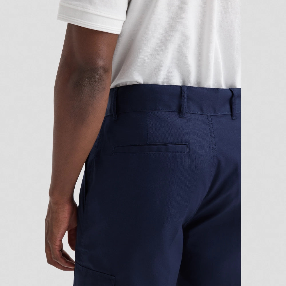 back view of Uneek Mens Cargo Shorts UC907