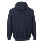 A navy Portwest - FR Zip Front Hooded Sweatshirt