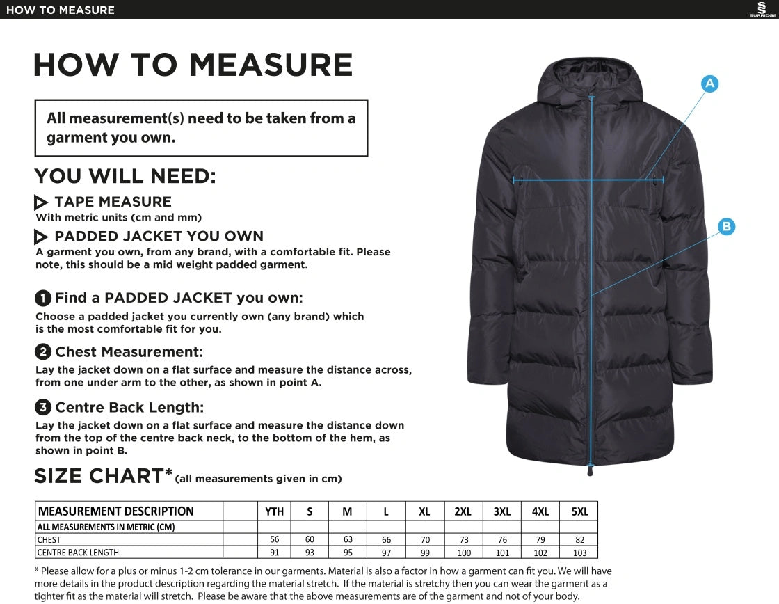 Helsby Rufc Helsby Running Club Surridge Active Long Padded Coat – Buccaneer Group