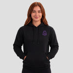 Model wearing the All Stars Netball Club hoodie