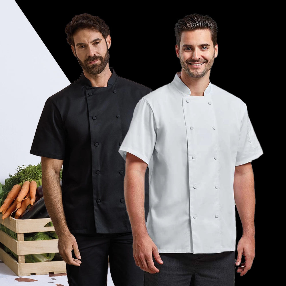 Chef Jacket Bundle – Premier PR902 Coolchecker® Short Sleeve (4, 8 or 12 Pack)