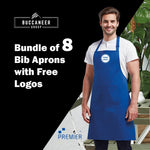 bundle of 8 aprons with free embroidered logo