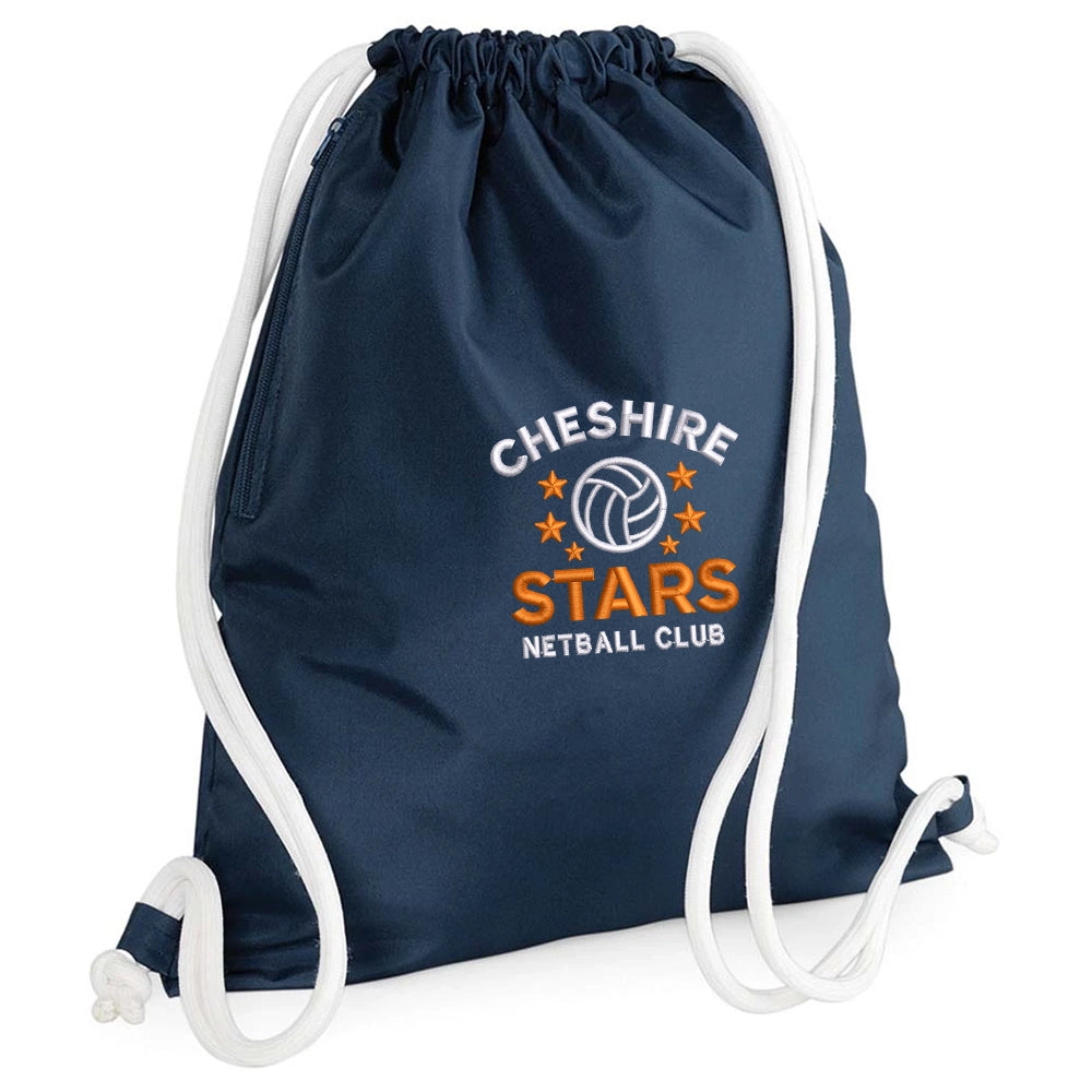 Cheshire Stars Netball Club Drawstring Bag