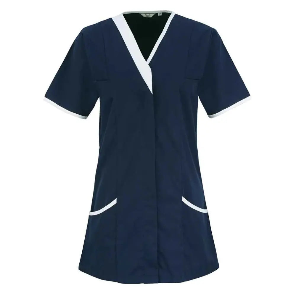 The Daisy Nurses tunic in navy with white accents