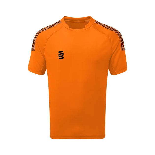 DU009 ORANGE BLACK DOTS