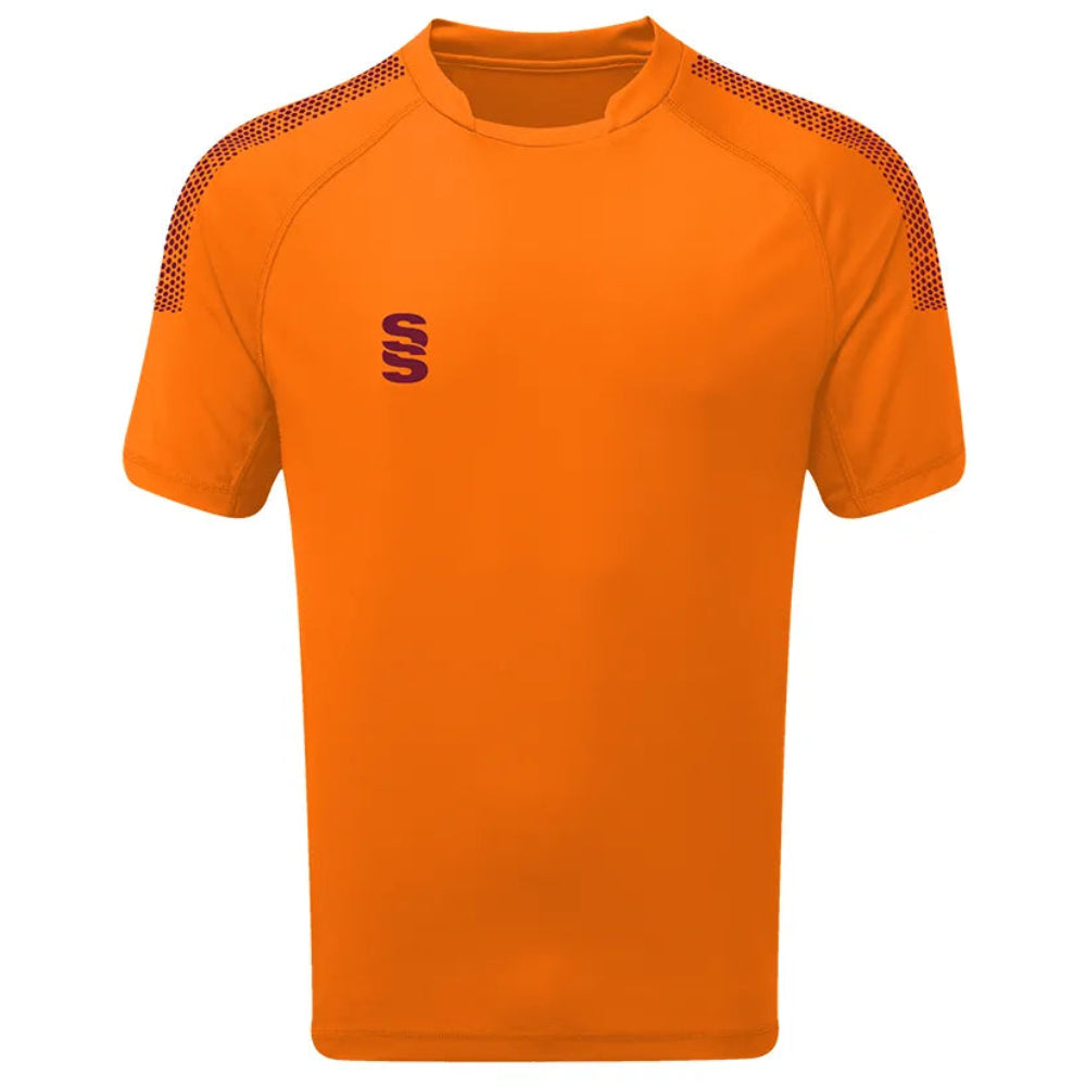 DU009 ORANGE MAROON DOTS
