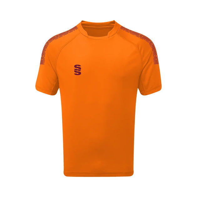 DU009 ORANGE MAROON DOTS