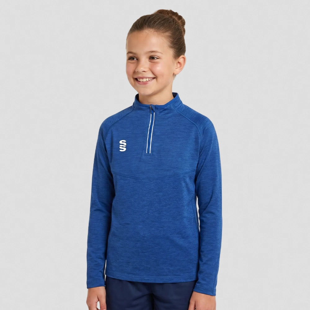 Stuart Surridge 1/4 Zip Dual Performance Top - Royal (Junior)