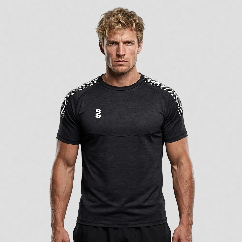 Stuart Surridge Dual Gym T-Shirt - Black Melange