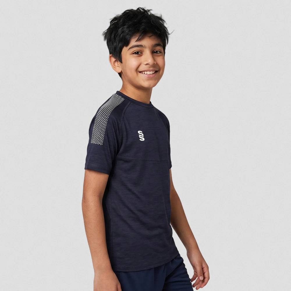 Stuart Surridge Dual Gym T-Shirt - Navy Melange (Junior)