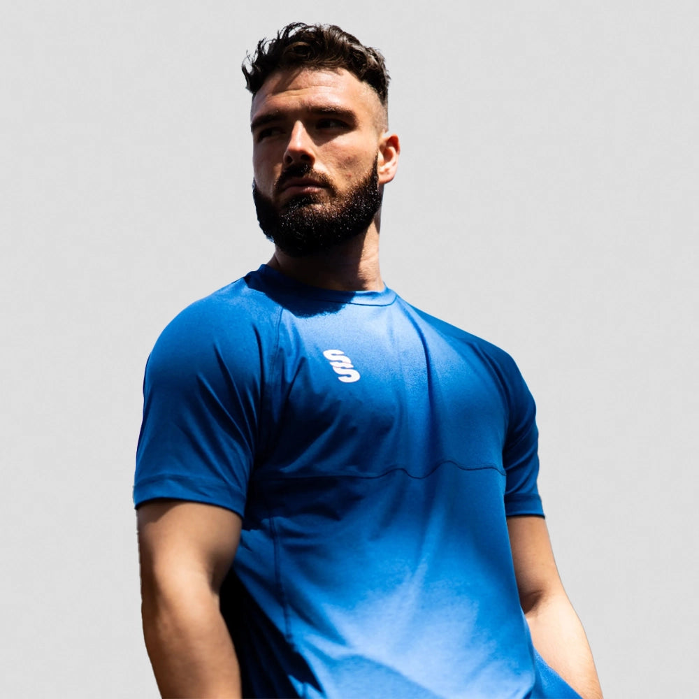 Stuart Surridge Dual Gym T-Shirt - Royal Melange