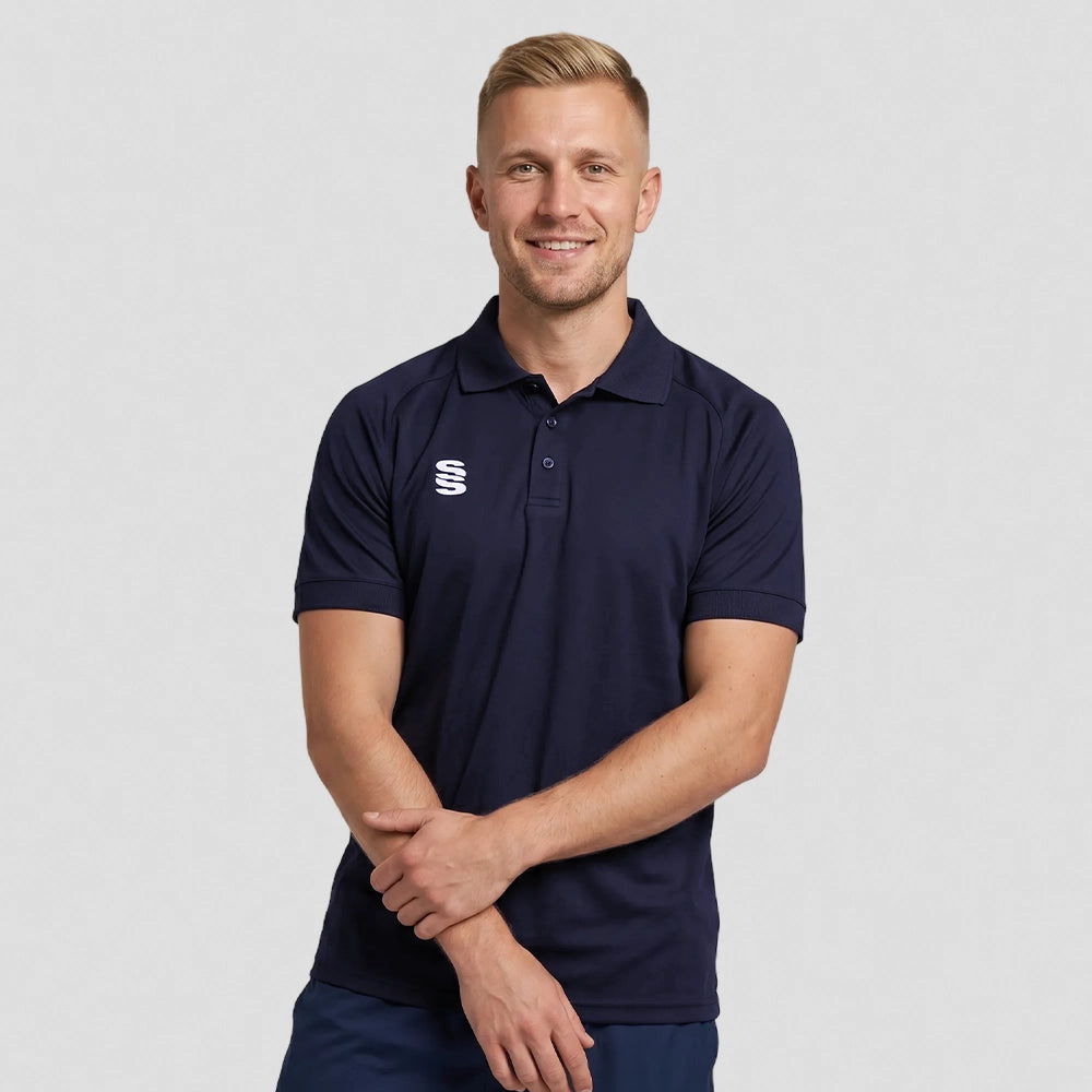 Stuart Surridge Dual Solid Colour Polo - Navy