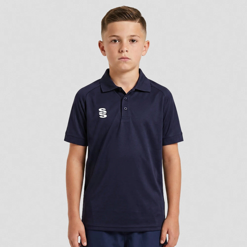Stuart Surridge Dual Solid Colour Polo - Navy (Junior)