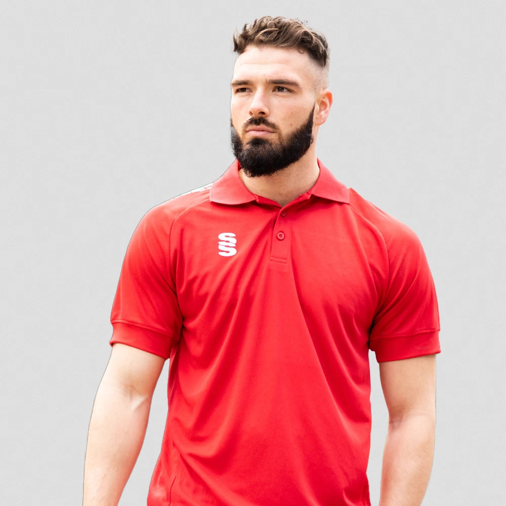 Stuart Surridge Dual Solid Colour Polo - Red