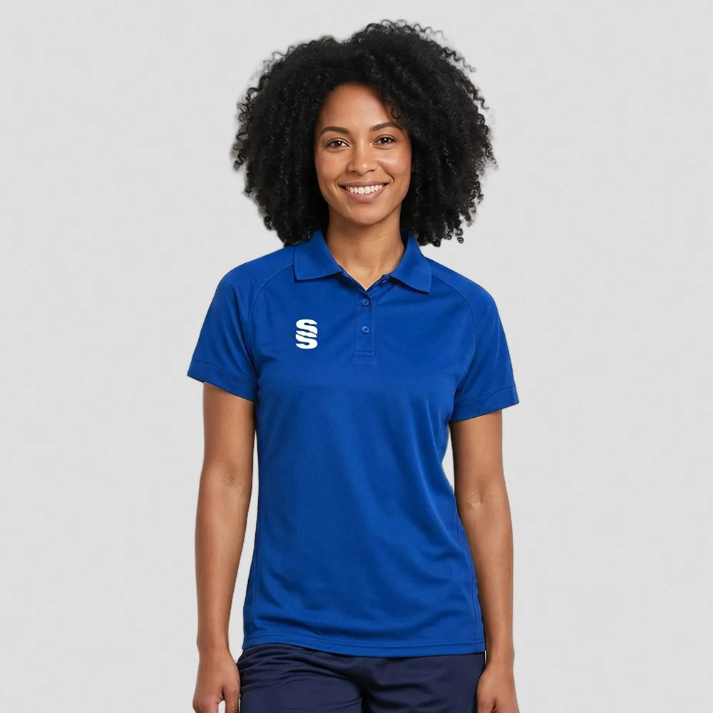 Stuart Surridge Women's Dual Solid Colour Polo Shirt - Royal