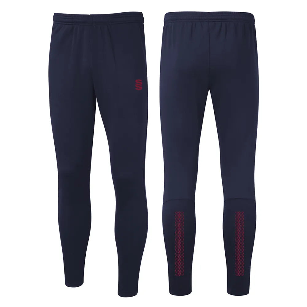 DU019 NAVY MAROON DOTS