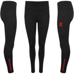 DU028 BLACK RED DOTS