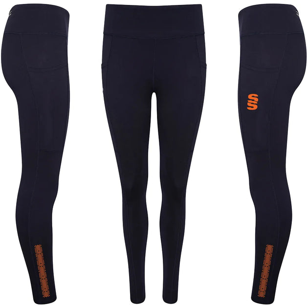 DU028 NAVY ORANGE DOTS