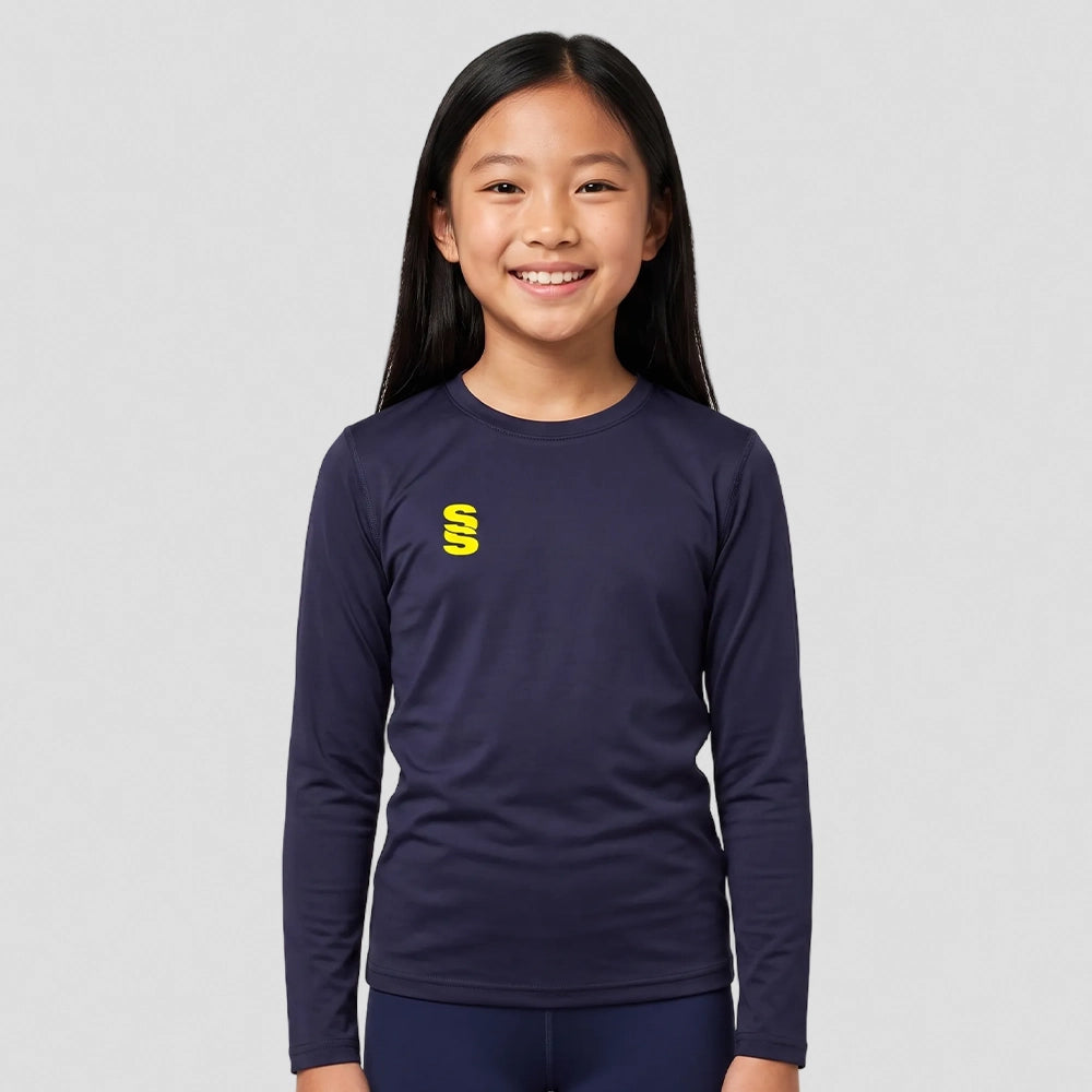 Stuart Surridge Dual Long Sleeve Baselayer Top - Navy (Junior)