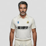model wearing Northwich Cricket Club Sleeveless Sweater - Adult