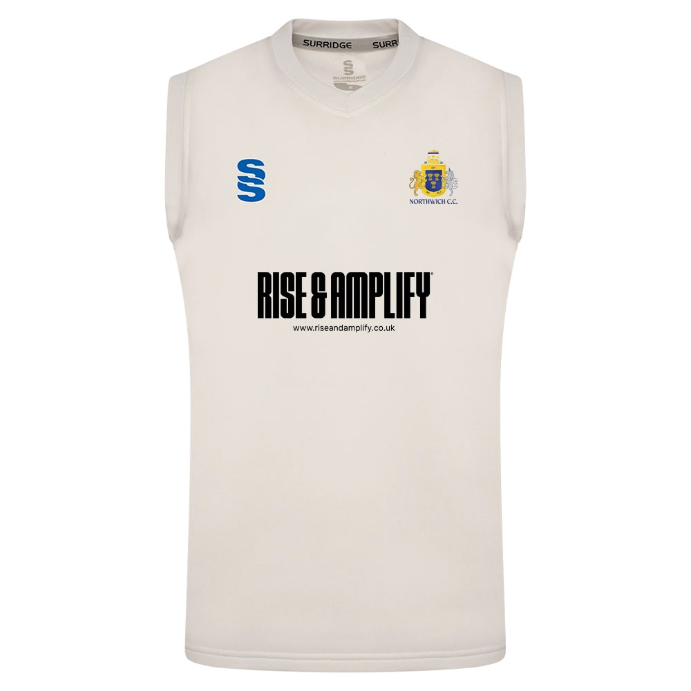 front view of Northwich Cricket Club Sleeveless Sweater