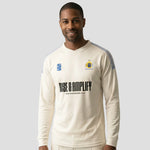 Model wearing the Northwich Cricket Club Long Sleeve Cricket Sweater - Adult