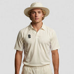 model wearing Stuart Surridge Dual Premier Short Sleeve Shirt