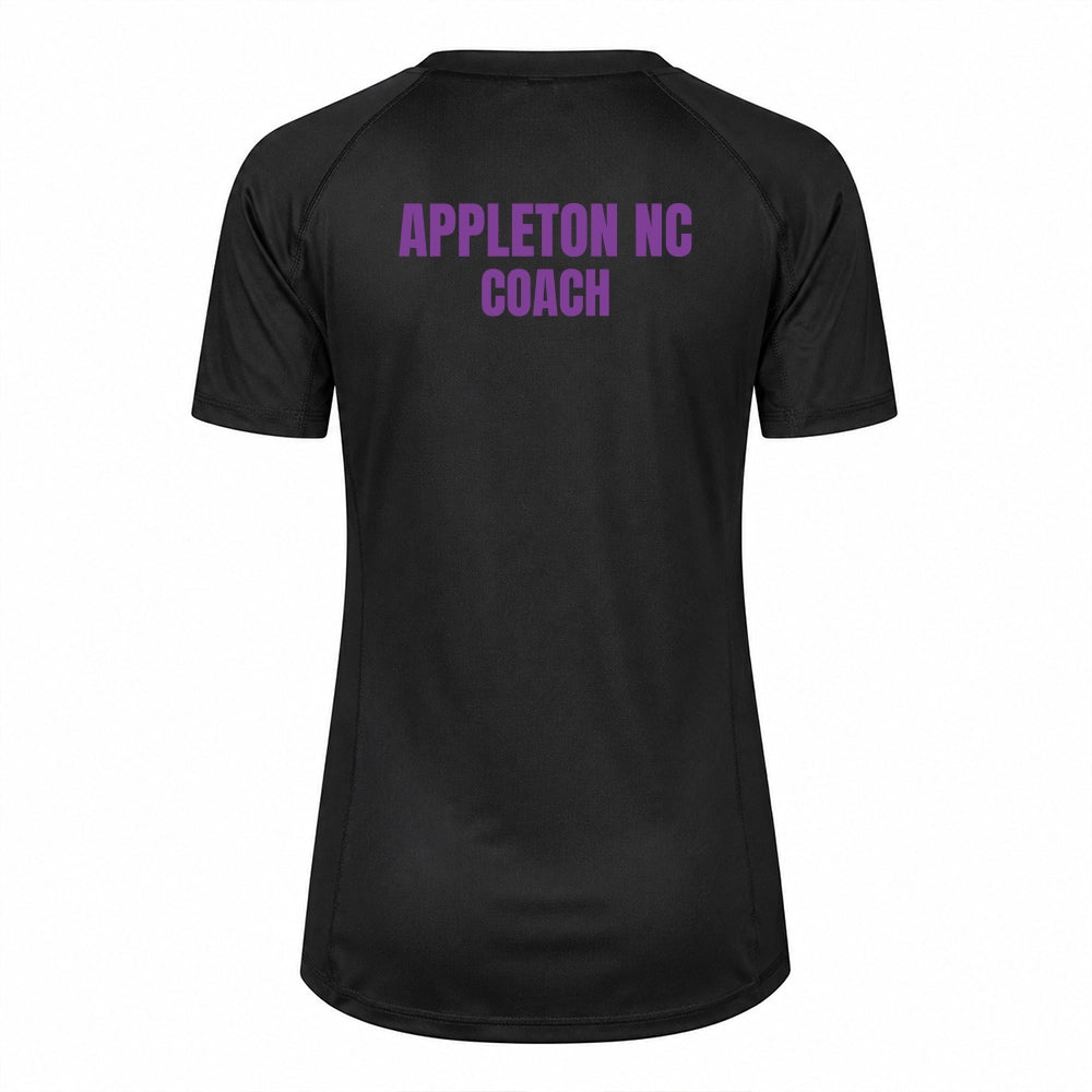 back view of Appleton Netball Club Coaches T-Shirt - Ladies