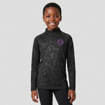 model wearing Appleton Netball Club 1/4 Zip Top - Junior