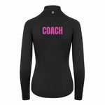 back view of All Stars Netball Coaches 1/4 Zip Performance Top