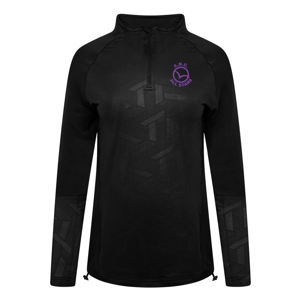 All Stars Netball Coaches 1/4 Zip Performance Top