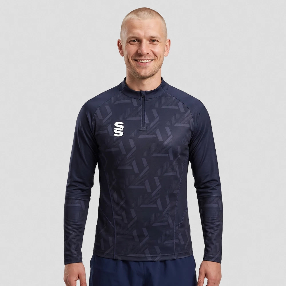 Stuart Surridge Impact 1/4 Zip Performance Top - Navy