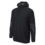 Black hooded Edge jacket with geometric patterns