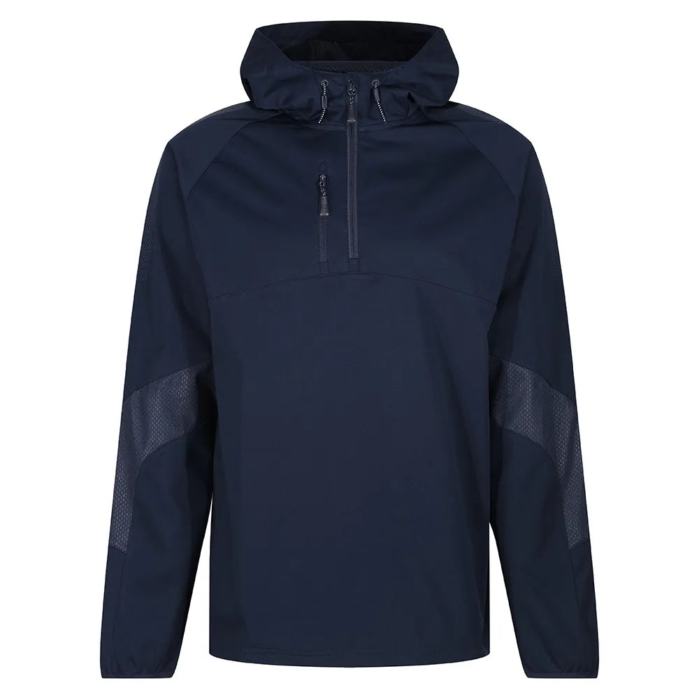 front view of Edge Hooded Jacket navy