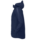 Side view of the navy Edge pro jacket