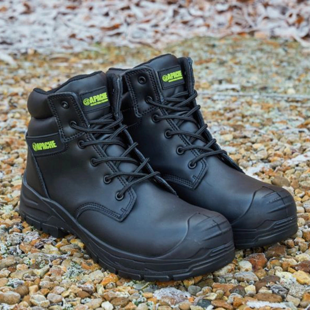 pair of Edmonton Recycled Leather Safety Boot