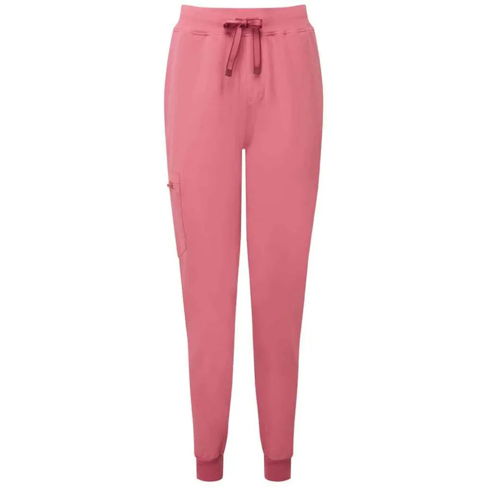 Pink sweatpants on a white background