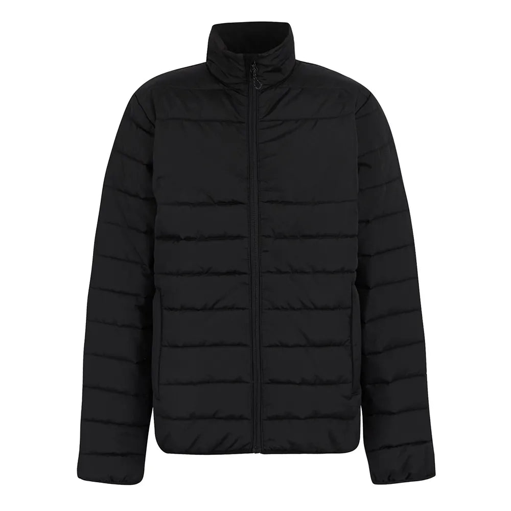 Black Regatta puffer jacket on a white background