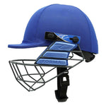 side view of Forma Cricket Helmet - Pro SRS - Steel Grill in royal