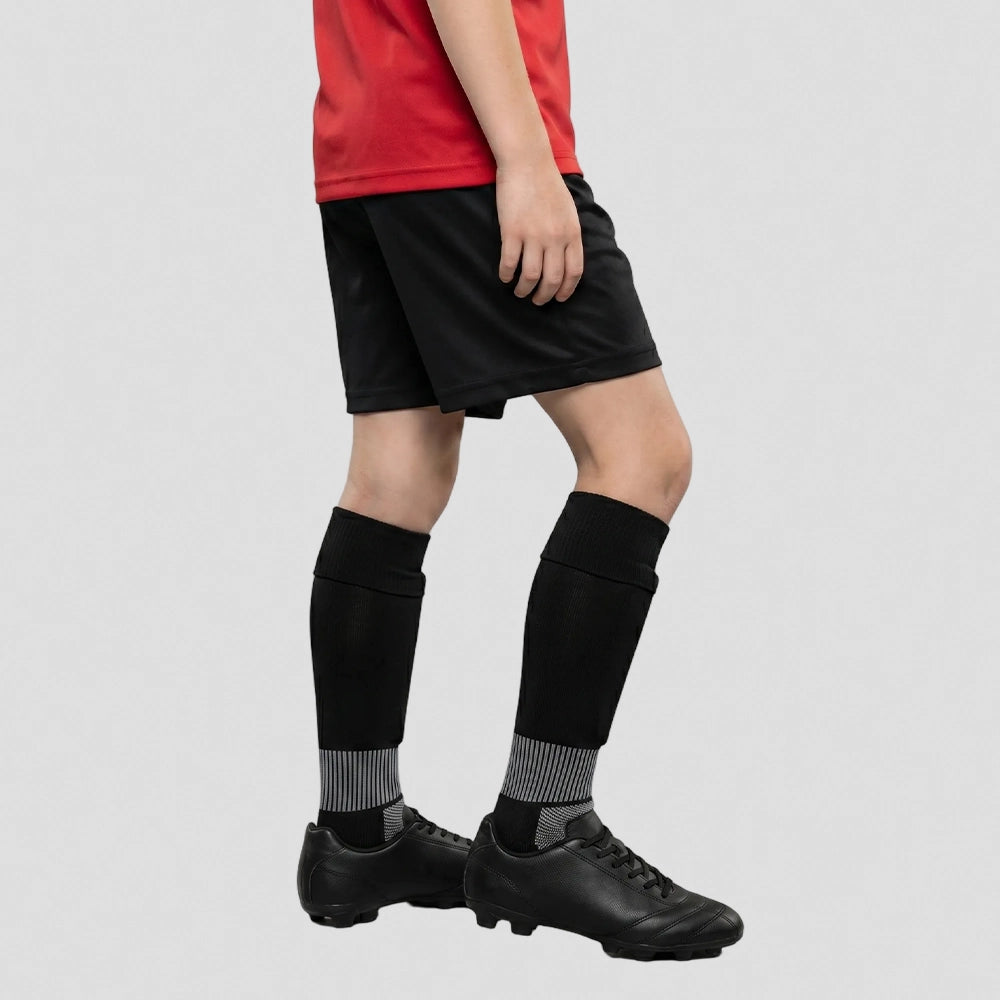 model wearing Frodsham JFC Match Socks – Junior