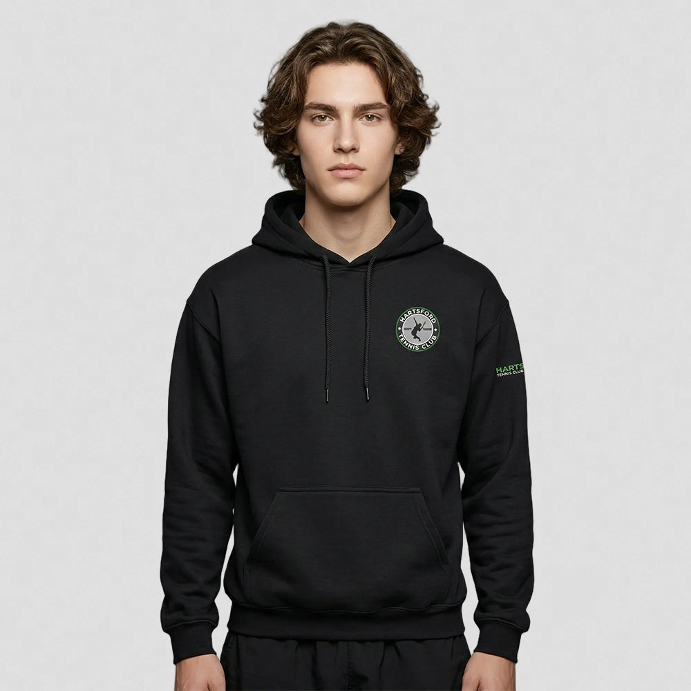 model wearing Hartford Tennis Club Hoodie - Adult
