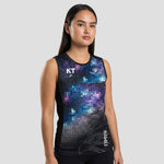 Model wearing the Adult Hawks Netball Club Vest