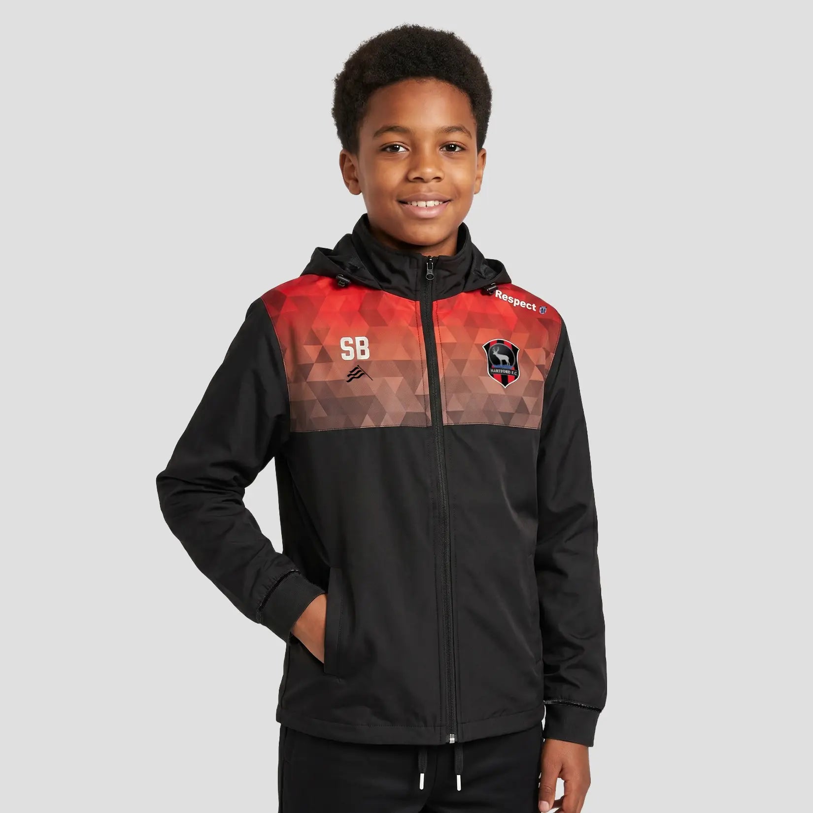 Hartford Football Club Custom Rain Jacket – Junior