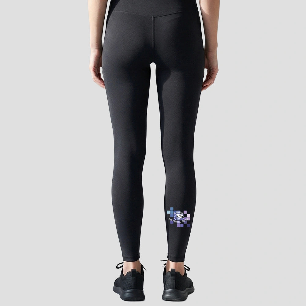Model wearing the Hawks Netball Club Academy Legging – Adult