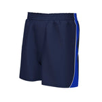 iGen Unisex Sports Shorts Navy with blue stripe
