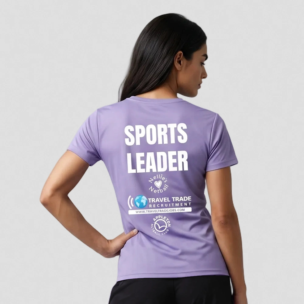back view of Appleton Netball Club Sports Leader T-Shirt - Adult