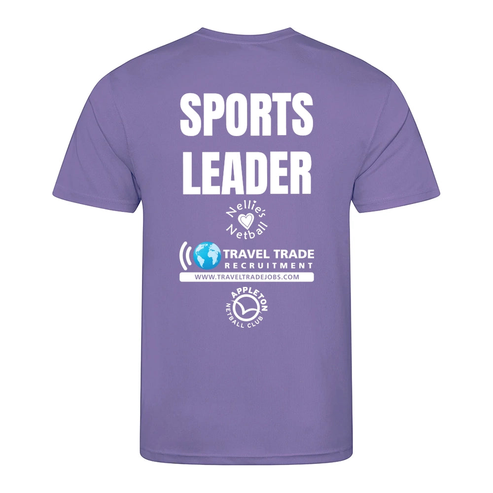 back view of Appleton Netball Club Sports Leader T-Shirt - Adult