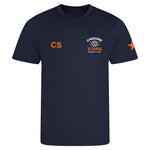 front view of Cheshire Stars NC Junior T-shirt - Navy