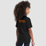 Model wearing the Winsford ASC Team T-Shirt – Junior (Black)