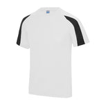 AWDis Cool Contrast Wicking T-Shirt arctic white / jet black